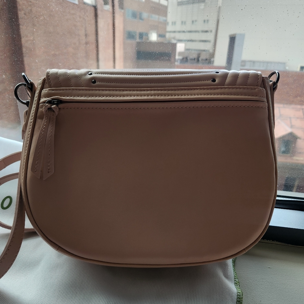Longchamp Leathet Saddle Crossbody Bag in Blush Pink, Brand New - Picture 3 of 13